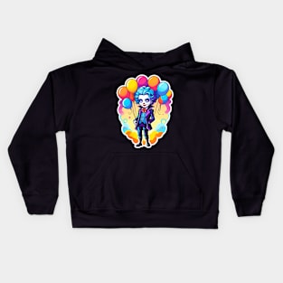 Clown Halloween Illustration Kids Hoodie